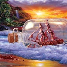 Схема вышивки «Море.»