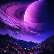 Схема вышивки «Дорога в ночь»