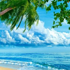 Схема вышивки «Райский пляж»