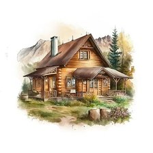 Схема вышивки «Домик»