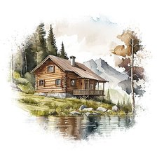 Схема вышивки «Домик»