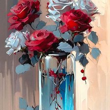 Схема вышивки «Розы»