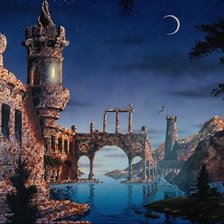 Схема вышивки «Свет в окне»