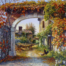 Схема вышивки «Осенний день»