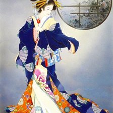 Схема вышивки «Гейша»