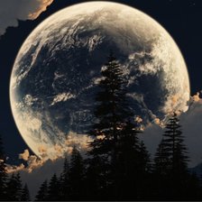 Схема вышивки «Луна»