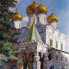 Схема вышивки «Золотые купола»