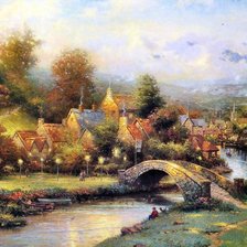 Схема вышивки «PUEBLO RURAL 79 DMC»