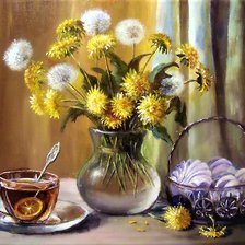 Схема вышивки «Чай с лимоном»