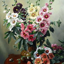 Схема вышивки «Мальвы»