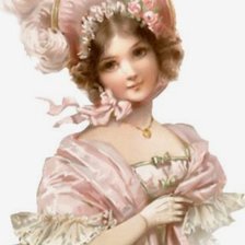 Схема вышивки «Барышня»