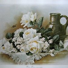 Схема вышивки «розы»