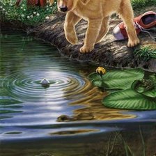 Схема вышивки «Щенок»