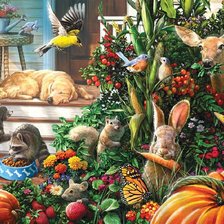 Схема вышивки «Животные»