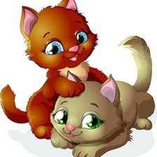 Схема вышивки «Котята»