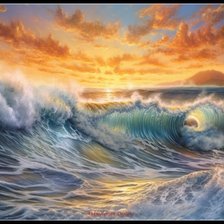 Схема вышивки «Закат»