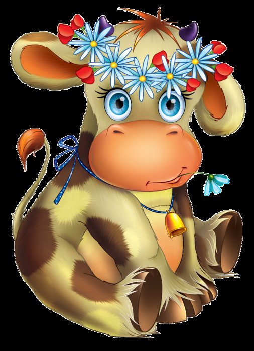 Буренка - детская картинка рисунок коровка - оригинал