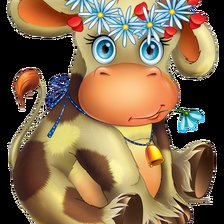 Схема вышивки «Буренка»