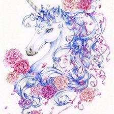 Схема вышивки «Единорог»