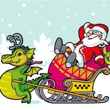 Схема вышивки «Новогодний дракон 3»