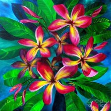 Схема вышивки «цветы»