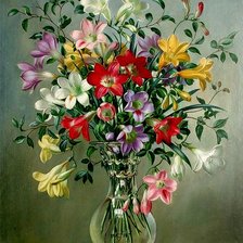 букет фрезии