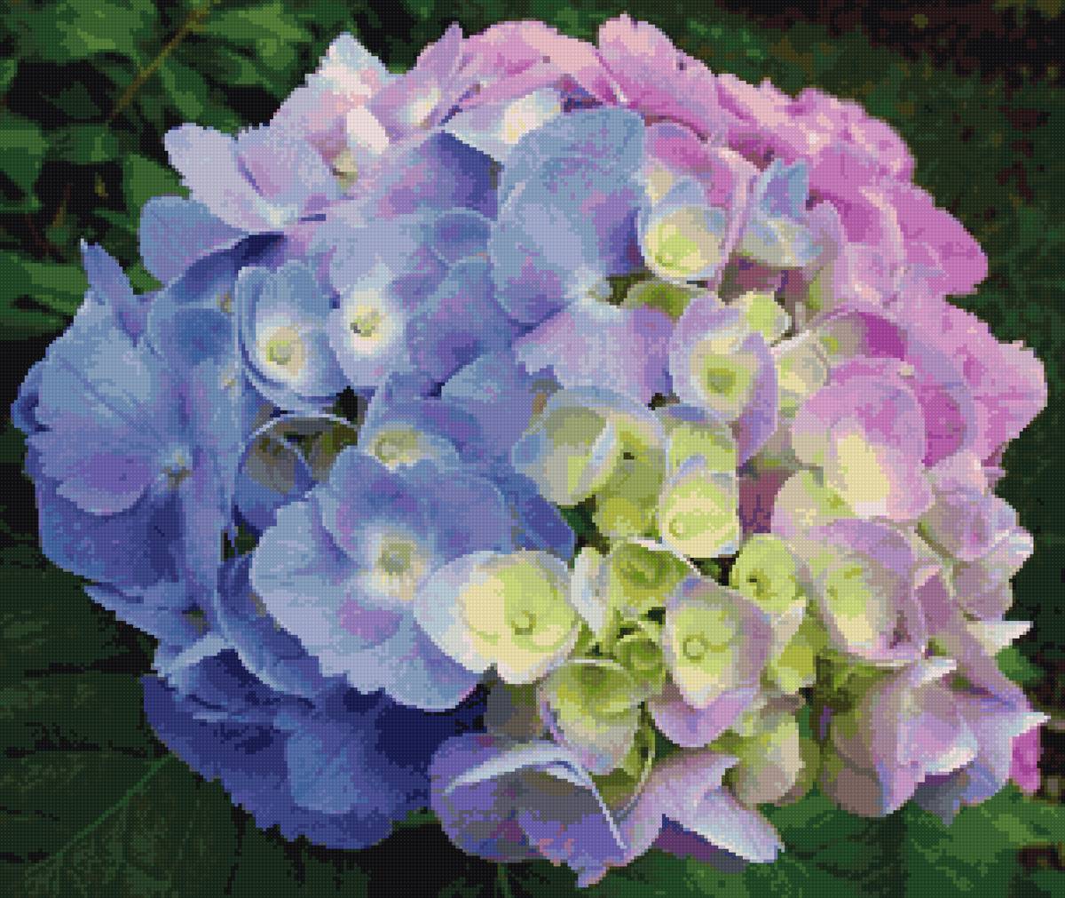 подушка гортензии - предпросмотр