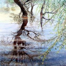 Схема вышивки «Отражение весны»