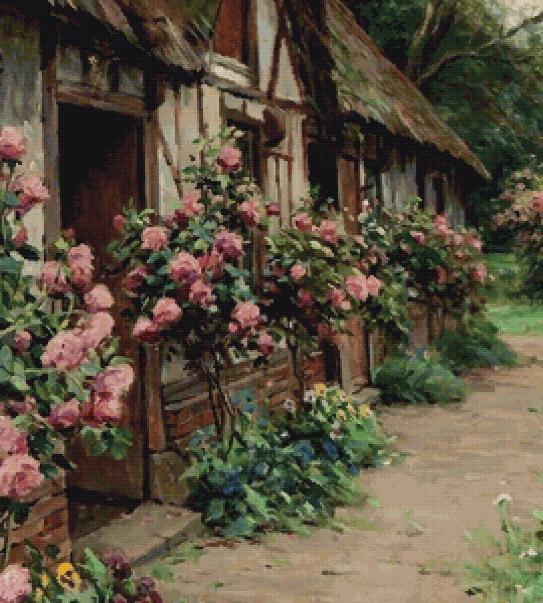 №2666093 - дом, украшение, цветы, розы - предпросмотр