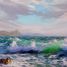 Схема вышивки «Море волнуется...»