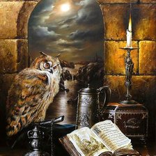 Схема вышивки «Мудрый филин 2»