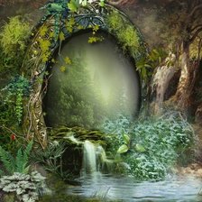 Схема вышивки «портал в Нарнию»