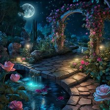 Схема вышивки «лунная фантазия»