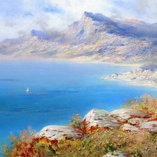 Схема вышивки «Берег моря»