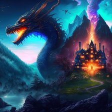 Схема вышивки «Дракон.»