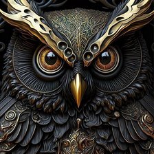 Схема вышивки «Сова.»