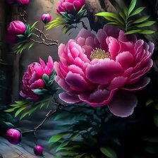 Схема вышивки «Mẫu đơn»