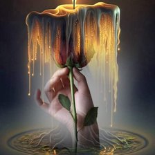 Схема вышивки «Свеча.»