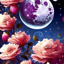 Схема вышивки «Hoa»