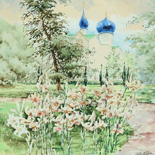 Схема вышивки «акварели великой княжны Ольги»