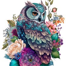 Схема вышивки «Сова»