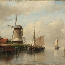 Схема вышивки «Мельница»