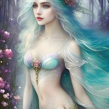 Схема вышивки «Tien nu»