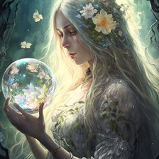 Схема вышивки «Девушка»