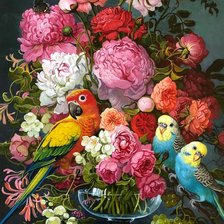 Схема вышивки «Цветы»