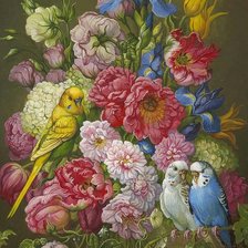 Схема вышивки «Цветы»