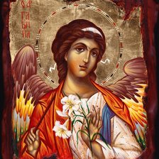 Схема вышивки «Архангел Гавриил»