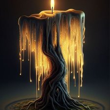 Схема вышивки «Свеча.»