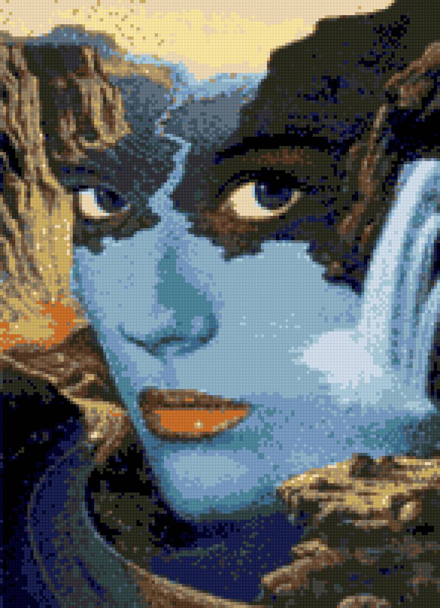 Женщина гора - взгляд - предпросмотр