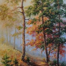 Схема вышивки «Октябрьское утро»